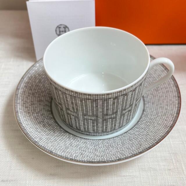 HERMES エルメス モザイクヴァンキャトル モーニングカップ&ソーサー