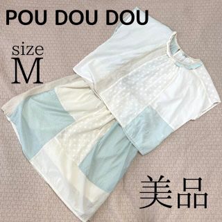 プードゥドゥ(POU DOU DOU)の【美品】プードゥドゥ　パッチワークセットアップ　M(ひざ丈ワンピース)