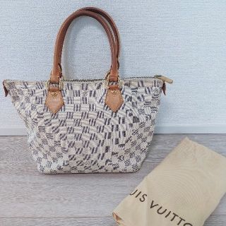 ルイヴィトン(LOUIS VUITTON)のルイヴィトン ダミエ アズール サレヤ  MM トートバッグ 白ダミエ ホワイト(ハンドバッグ)