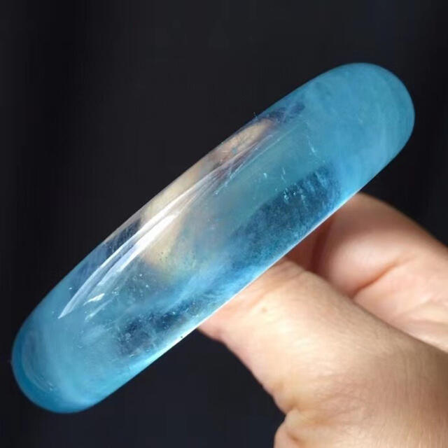 特別セール品】 ⭐︎【天然】アクアマリン バングル 59.6mm