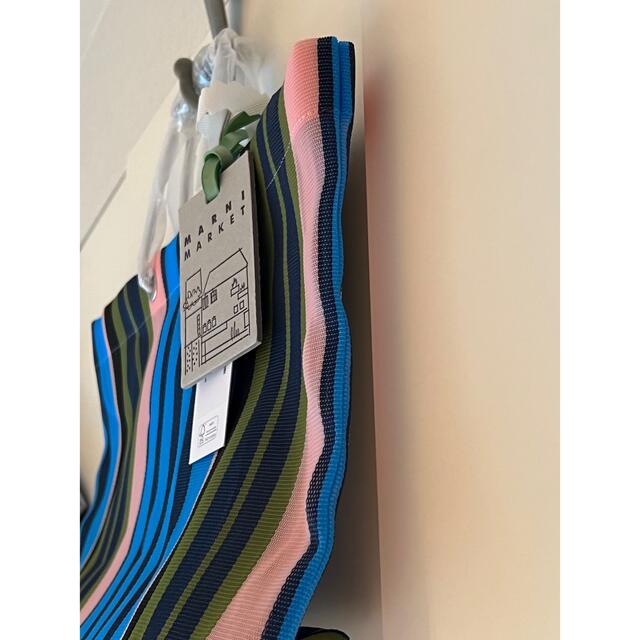 Marni(マルニ)の☆マルニカラーブルー MARNI MARKET STRIPEバック☆ レディースのバッグ(トートバッグ)の商品写真