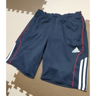 アディダス(adidas)の☆AHP-436 アディダス ハーフパンツ 紺・白 サイズ L(トレーニング用品)