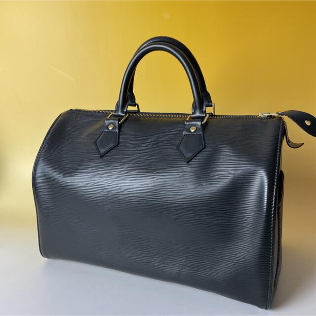 Louis Vuitton 美品 希少 黒 ソフトエピ S金具 スピーディ-