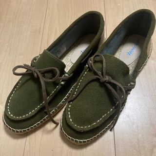 スティーブンアラン(steven alan)のsteven alan LTR JUTE MOCCASINオリーブ26cm(スリッポン/モカシン)