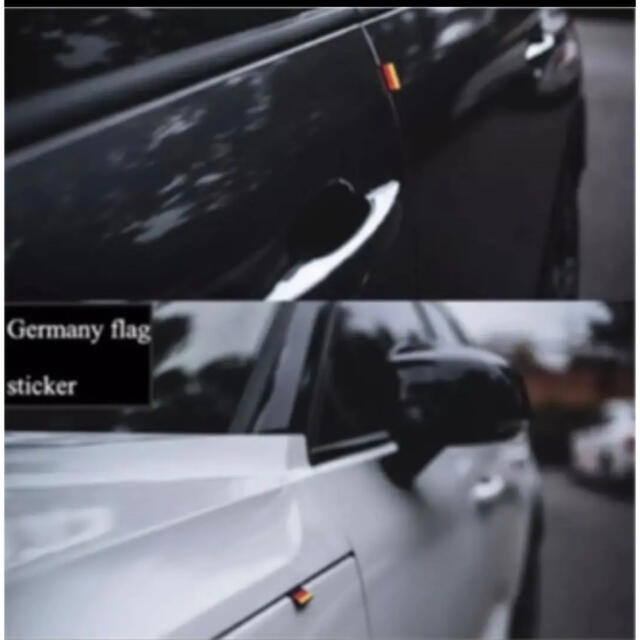 ドイツ国旗ラバーエンブレムセット　2個 自動車/バイクの自動車(車外アクセサリ)の商品写真