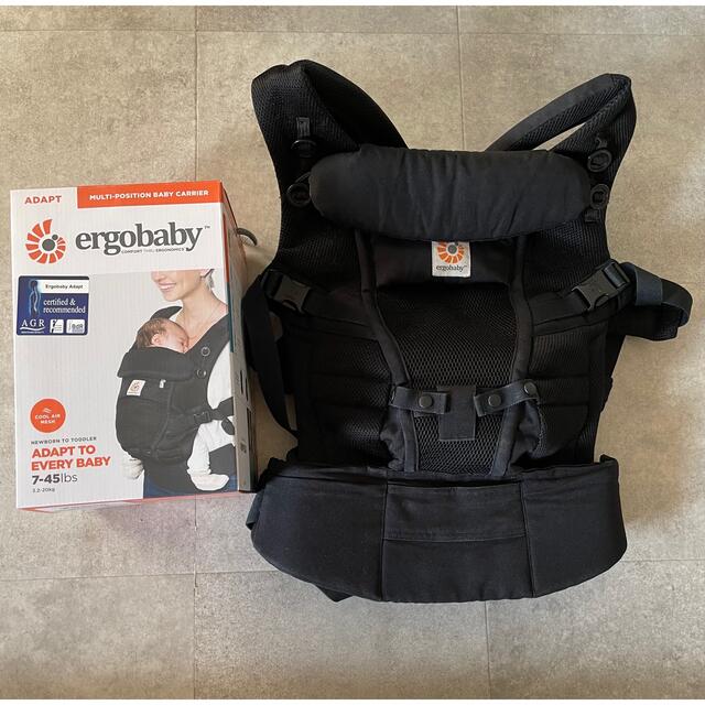 Ergobaby(エルゴベビー)のエルゴベビー ADAPTクールエア ブラック キッズ/ベビー/マタニティの外出/移動用品(抱っこひも/おんぶひも)の商品写真