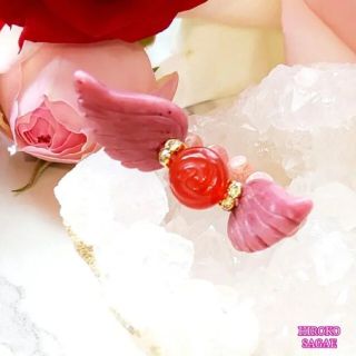 天使と薔薇♡天使の指輪♡天使のアクセサリー♡エンジェルグッズ♡天使♡薔薇♡恋愛運(リング(指輪))