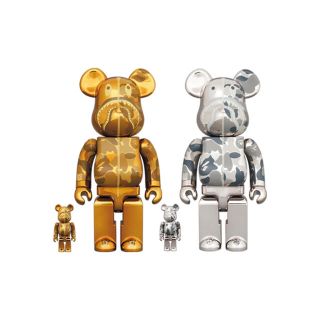 ベアブリック(BE@RBRICK)のBE@RBRICK BAPE(R) CAMO SHARK 100％ & 400％(その他)