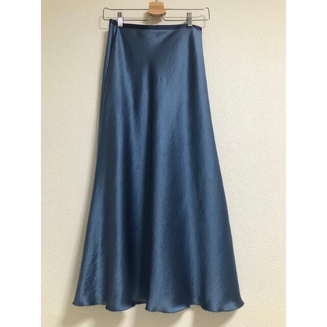 GALLARDA GALANTE(ガリャルダガランテ)のドレープサテンスカート レディースのスカート(ロングスカート)の商品写真