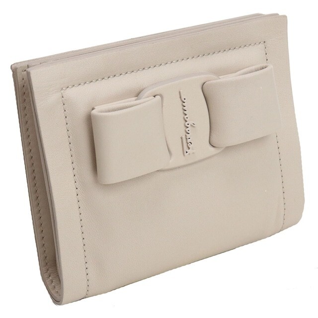 最高の Ferragamo - フェラガモ 二つ折財布 22-0288 0745860 BONE 財布