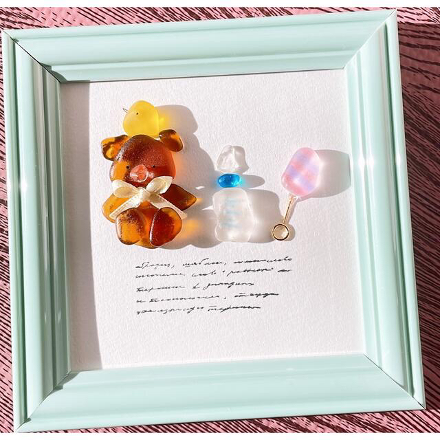 シーグラスアート +° Baby bear ♡ ヒーリングアート♪の通販 by
