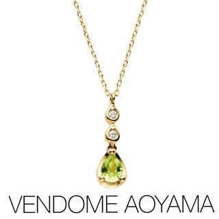 Vendome Aoyama - 【VENDOME AOYAMA】K10YGペリドットダイヤモンドネックレス