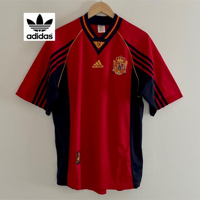 adidas(アディダス)のadidas 90s 万国旗タグ スペイン代表 エンブレム tシャツ サッカー メンズのトップス(Tシャツ/カットソー(半袖/袖なし))の商品写真