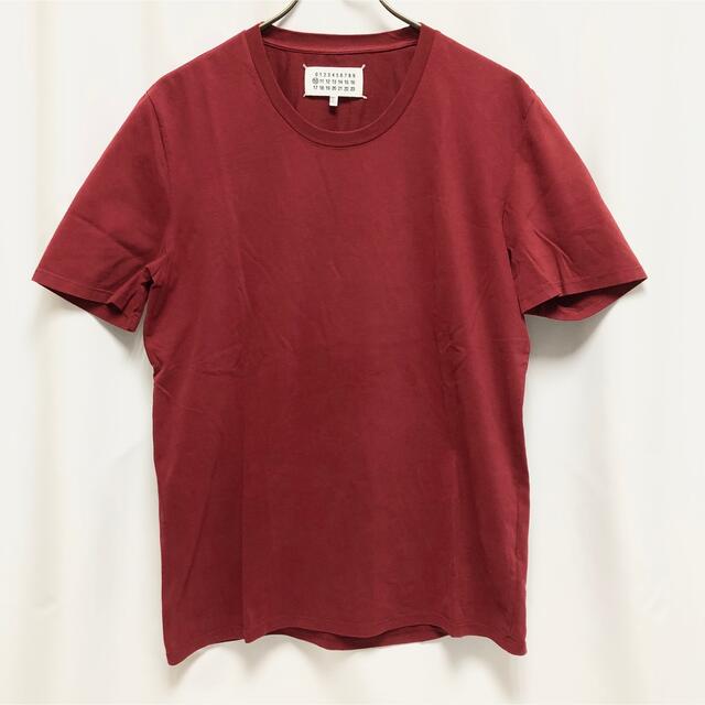 USED メゾン マルジェラ 半袖 Tシャツ 46 無地 赤 Margiela