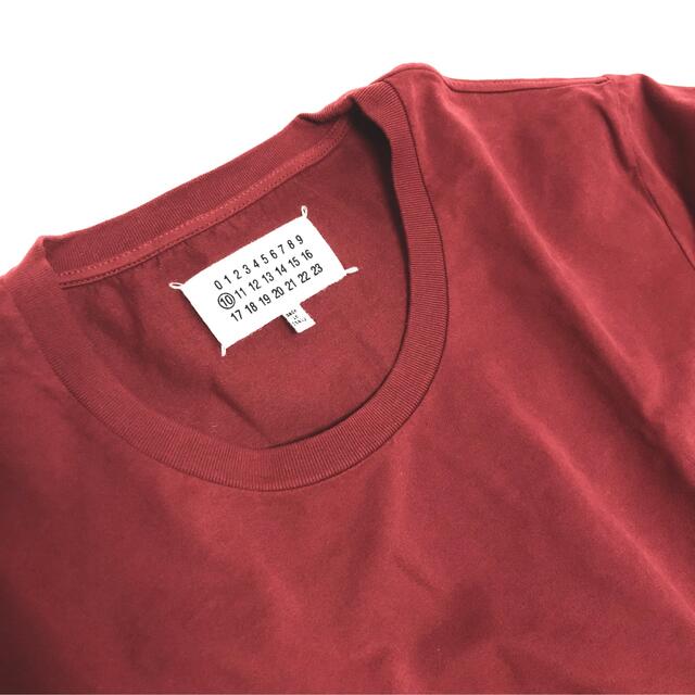 Maison Martin Margiela(マルタンマルジェラ)のUSED メゾン マルジェラ 半袖 Tシャツ 46 無地 赤 Margiela メンズのトップス(Tシャツ/カットソー(半袖/袖なし))の商品写真