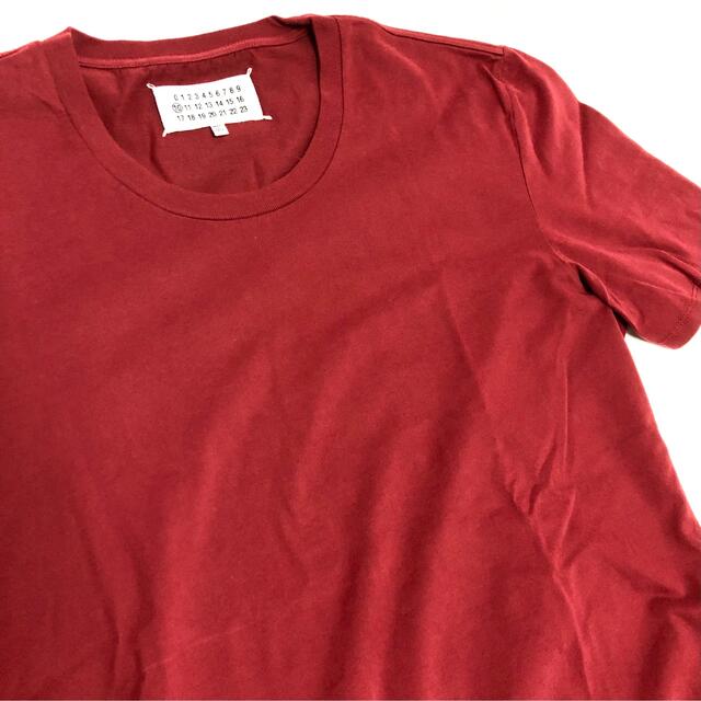 Maison Martin Margiela(マルタンマルジェラ)のUSED メゾン マルジェラ 半袖 Tシャツ 46 無地 赤 Margiela メンズのトップス(Tシャツ/カットソー(半袖/袖なし))の商品写真