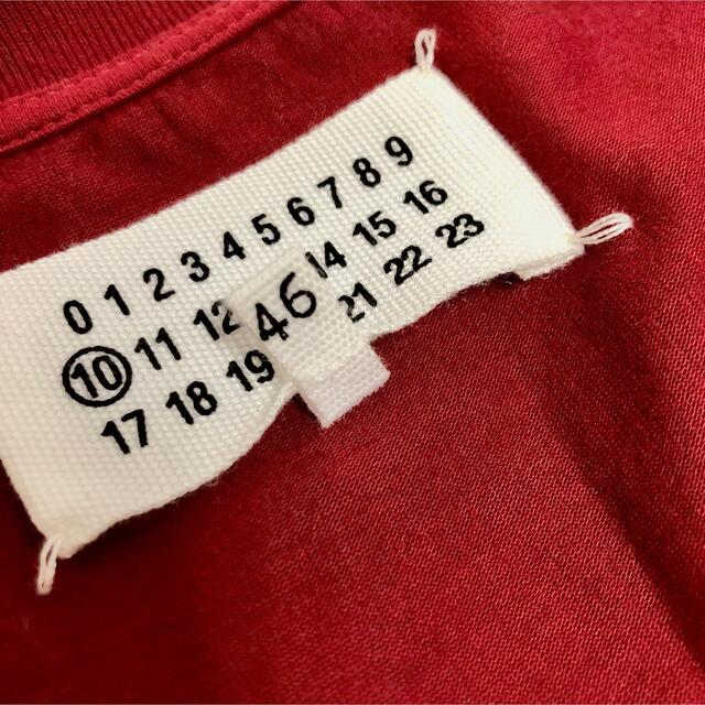 Maison Martin Margiela(マルタンマルジェラ)のUSED メゾン マルジェラ 半袖 Tシャツ 46 無地 赤 Margiela メンズのトップス(Tシャツ/カットソー(半袖/袖なし))の商品写真