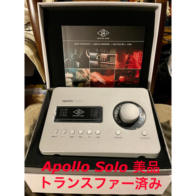 返品交換不可】 universal audio Apollo Solo USB 美品 オーディオ