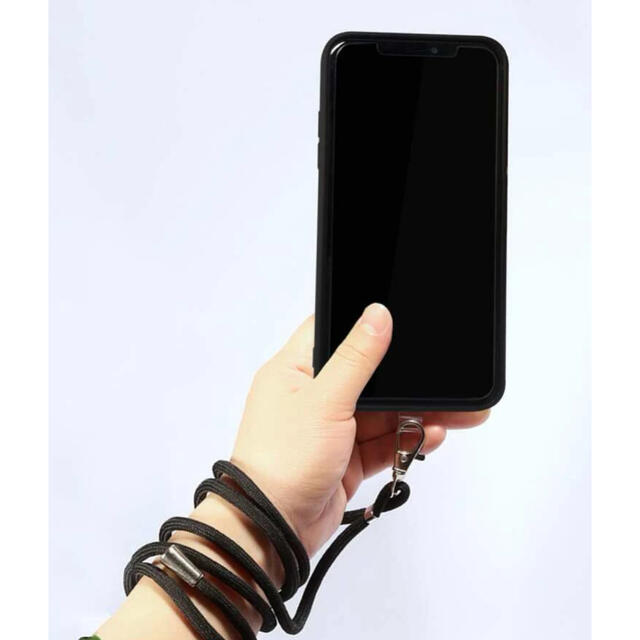 【新品】スマホショルダー ストラップandカード クリア スマホ/家電/カメラのスマホアクセサリー(iPhoneケース)の商品写真