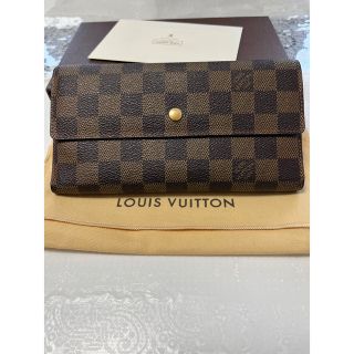 ルイヴィトン(LOUIS VUITTON)のルイヴィトン　ダミエ　三つ折り　長財布(財布)