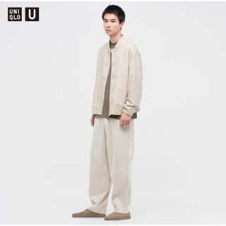 ユニクロ(UNIQLO)の【新品】UNIQLO U フレンチリブパンツ 02 ライトグレー Sサイズ(その他)