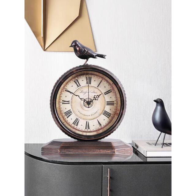 テーブルクロック ．置き時計 クロックアラーム 上品時計 高級置き時計
