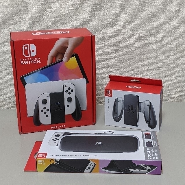 キャリングケースNintendo Switch 有機ELモデル＆ケース +αセット