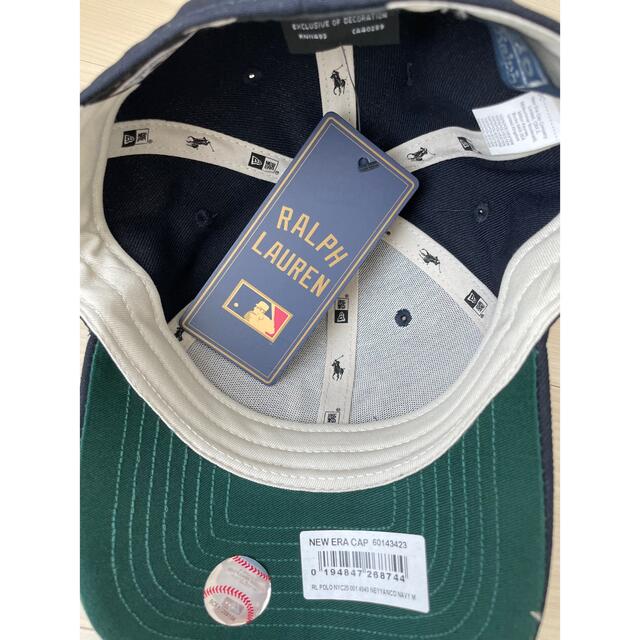 POLO RALPH LAUREN(ポロラルフローレン)のラルフローレン x ヤンキース MLB キャップ　ネイビー 　M New Era メンズの帽子(キャップ)の商品写真