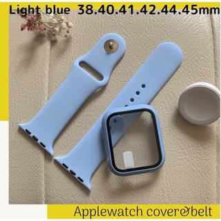 Apple Watch - ライトブルー アップルウォッチ カバー バンド シリコン Apple watch