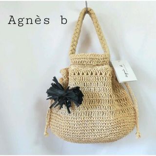 agnes b 麦わら ショルダーバッグ ストローバッグ アニエスベー