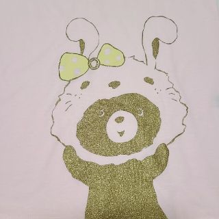 フランシュリッペ(franche lippee)の【新品未使用品】フランシュリッペブラック＊うさぎくまカットソー(Tシャツ(半袖/袖なし))