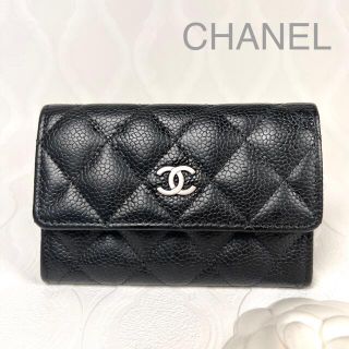 シャネル(CHANEL)の正規品 美品❣️シャネル CHANEL マトラッセ キャビアスキン カードケース(名刺入れ/定期入れ)