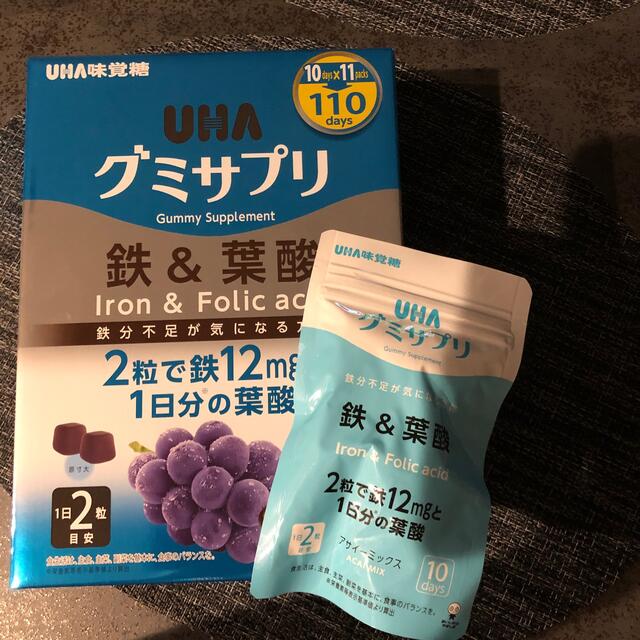 UHA味覚糖(ユーハミカクトウ)のUHA味覚糖　グミサプリ　鉄&葉酸　140粒 食品/飲料/酒の健康食品(その他)の商品写真