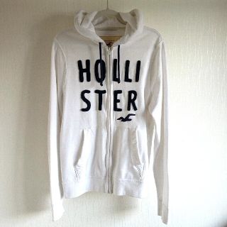 ホリスター(Hollister)のホリスター XLサイズ 白 パーカー(パーカー)