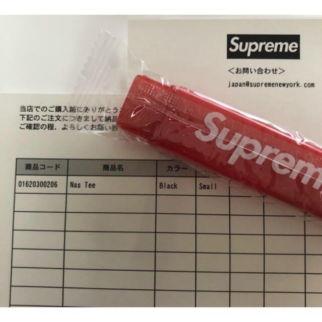 Supreme NAS tee ブラック　Sサイズ　オンライン明細付き