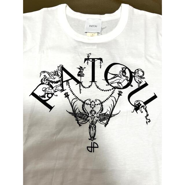 PATOU パトゥ ロゴ ホワイト半袖Tシャツ S