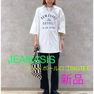 ジーナシス(JEANASIS)のジーナシス JEANASIS フットボールロゴBIGTEE 新品(Tシャツ(半袖/袖なし))