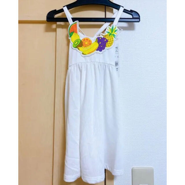 mou jon jon(ムージョンジョン)のムージョンジョン　夏服　ワンピース　フルーツ　トロピカル　80cm キッズ/ベビー/マタニティのベビー服(~85cm)(ワンピース)の商品写真