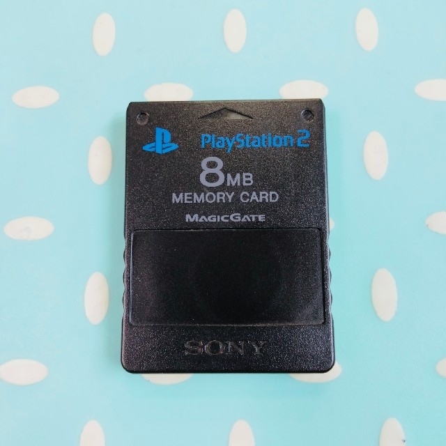PlayStation2(プレイステーション2)のPS2 メモリーカード ブラック エンタメ/ホビーのゲームソフト/ゲーム機本体(その他)の商品写真