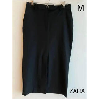 ザラ(ZARA)の【新品】ZARA ブラックスカート(ひざ丈スカート)
