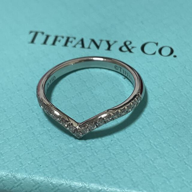 人気ブランドを Tiffany Vリング ソレスト ティファニー 美品☆ - Co