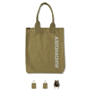 ウィンダンシー(WIND AND SEA)のWDS Reflect Canvas Tote Bag/Oliveトートバッグ(トートバッグ)