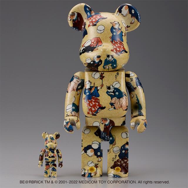 BE@RBRICK 歌川国芳 流行猫の曲鞠 100%&400%