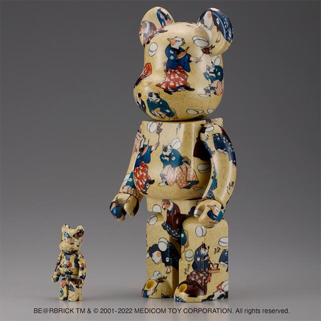 BE@RBRICK 歌川国芳 流行猫の曲鞠 100%&400%