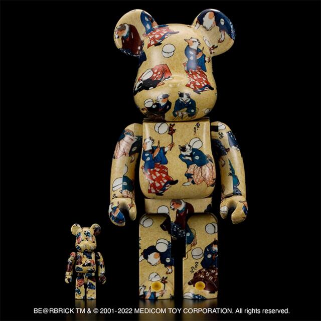 BE@RBRICK 歌川国芳 流行猫の曲鞠 100%&400%