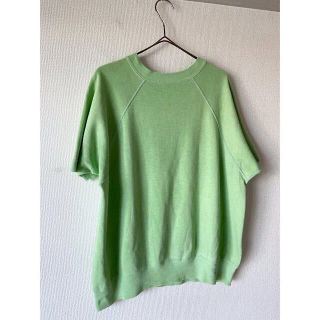 珍カラー vintage 50s 60s ミントグリーン 半袖 スウェットシャツ