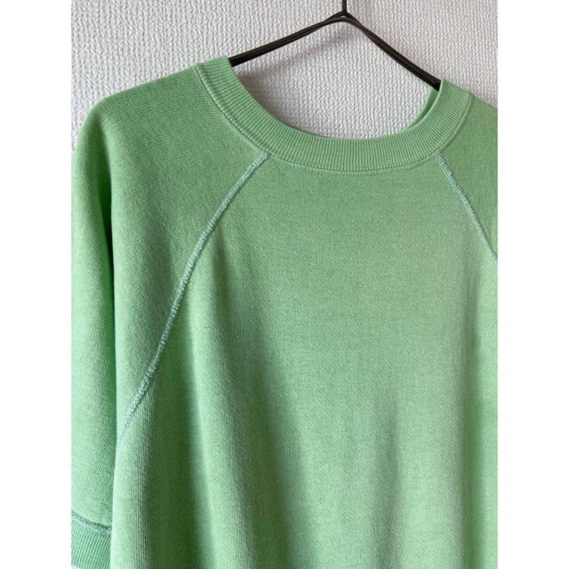 珍カラー vintage 50s 60s ミントグリーン 半袖 スウェットシャツ