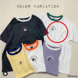 ハニーズ(HONEYS)の【新品】ハニーズ　ディズニー／ゆるＴシャツ　リンガーTシャツ(Tシャツ(半袖/袖なし))