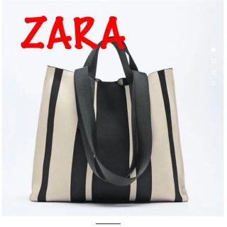 ザラ(ZARA)のZARA　ファブリックトートバッグ(トートバッグ)