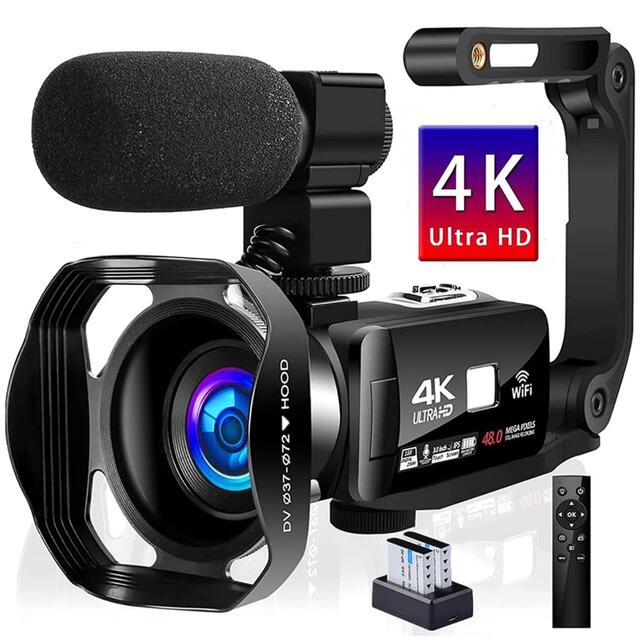 スマホ/家電/カメラビデオカメラ4K デジタルビデオカメラ4K60FPS